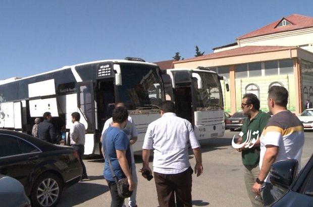 پنجمین گروه مسافران ایرانی از جمهوری آذربایجان به کشور منتقل شدند